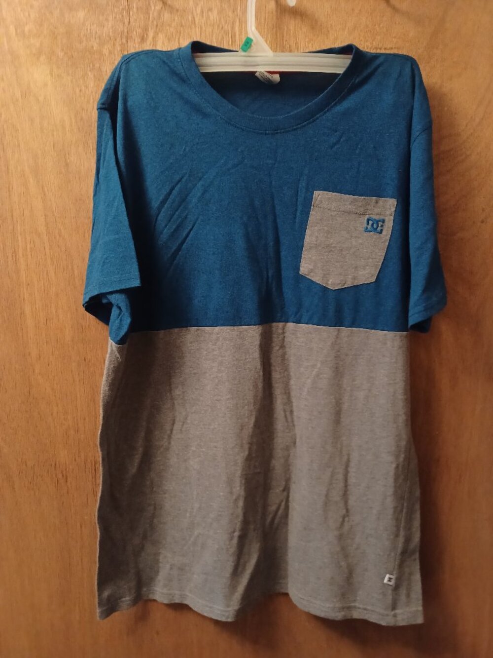 DC Shirt Gray & Blue Men's